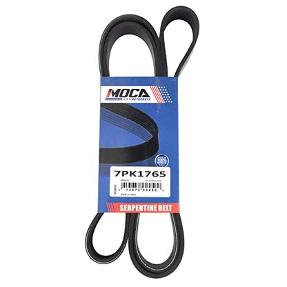 MOCA 7PK1765 EPDM Serpentine Belt for 11-13 Acura TSX 3.5L & 08-15 Dodge Viper 8.4L & 13-14 SRT Viper 8.4L - size: 7PK1765