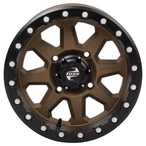 Tusk 4/156 Uinta Beadlock Wheel 15x7 5.0 + 2.0 Bronze Compatible with POLARIS RZR Trail/XP/ProXP/General/Ranger KAWASAKI KRX/Ridge/Mule Pro YAMAHA RMAX/YXZ