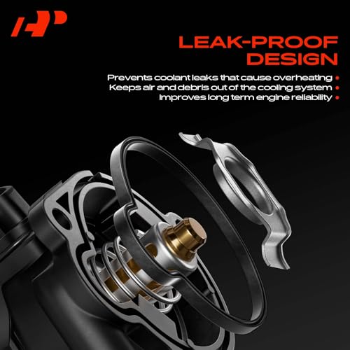 A-Premium Engine Coolant Thermostat Housing Assembly Compatible with BMW