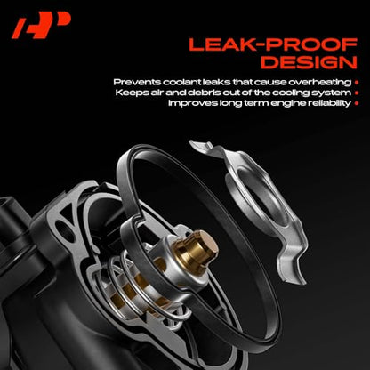 A-Premium Engine Coolant Thermostat Housing Assembly Compatible with BMW