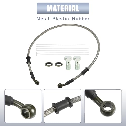 uxcell 1 Set 70cm Motorcycle Hydraulic Brake Clutch Line Hose Universal - size: 70CM