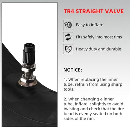 AR-PRO (2-Pack) 3.00/3.50-14 90/100-14 Dirt Bike Inner Tubes with TR4 Straight Valve, Replacement Heavy Duty Inner Tube for 3.50-14, 3.00-14, 80/100-14, 90/100-14 Dirt Pit Bike Tires - size: 3.00/3.50-14" (90/100-14), TR4 Valve