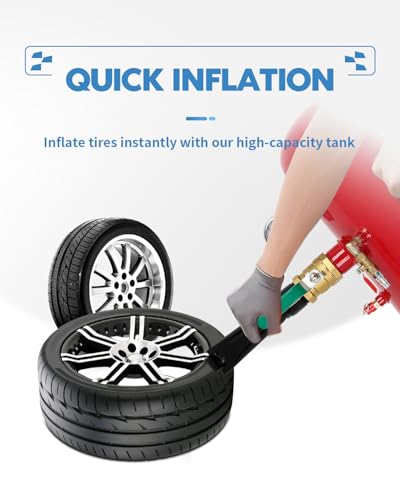 ECCPP 5 Gallon Air Tire Bead Seater - color: Red, size: 5 Gallon