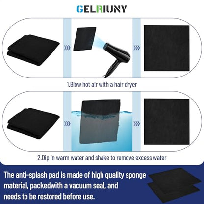 4 Pack 22" Oil Drain Splash Pad, Square Oil Change Mat, Oil Splash Pad - size: 4Pcs