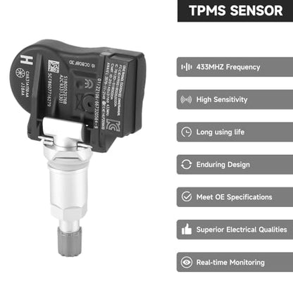 4pc 433MHz TPMS Sensors for Land Rover Jaguar GX63-1A159-AA