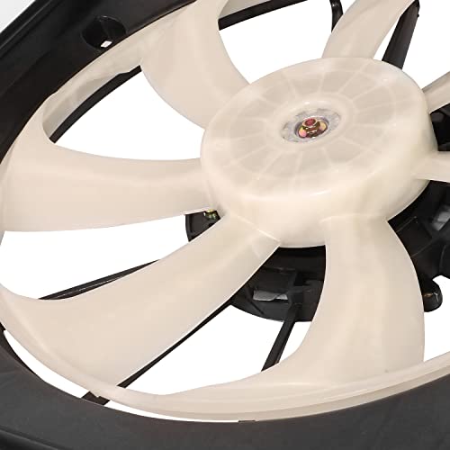 HO3113143 Factory Style Radiator Cooling A/C Condenser Fan Assembly Compatible with Honda Odyssey 3.5L 2018-2022, 12V, Black