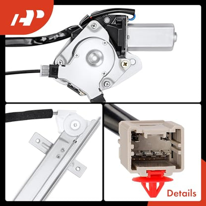 A-Premium Front Driver Side Power Window Regulator with Motor (6-Pin) - style: Front Driver (LH)