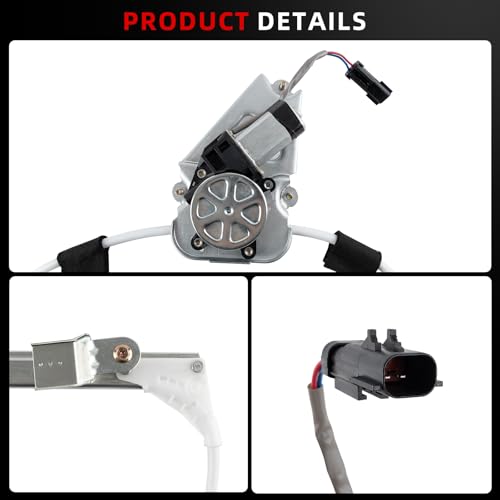 Front Set Power Window Regulator with Motor Assembly Compatible for Jeep Liberty KJ 2002-2006 Left Right Replace 748-569 748-568 68059647AA 68059646AA Driver and Passenger - size: Front Left&Right