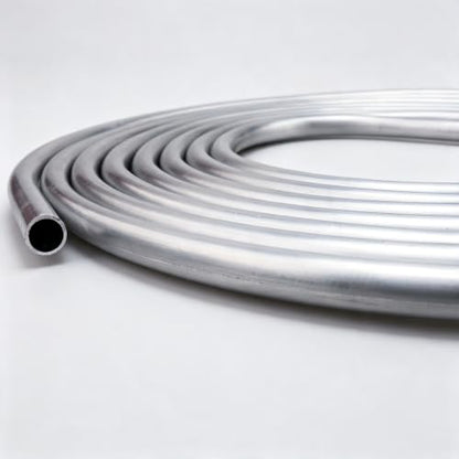 AC PERFORMANCE 1/4" Aluminum Fuel Line Hard Tube, 25 Feet Coil - color: Silver, size: 1/4" OD - 25FT