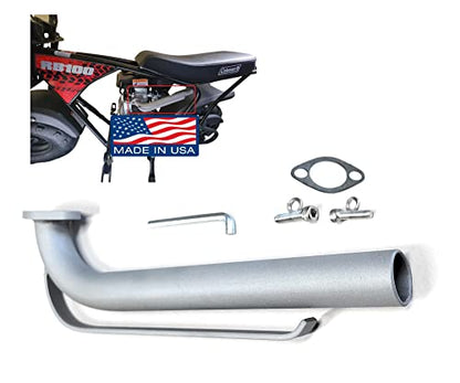Exhaust Header for Coleman RB100 105cc or RT100 105cc Mini bike only, LF152F-3Q 3 HP 79cc