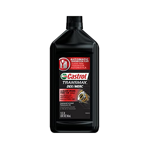 Castrol Transmax DEX/MERC Automatic Transmission Fluid, 1 Quart, Pack of 6