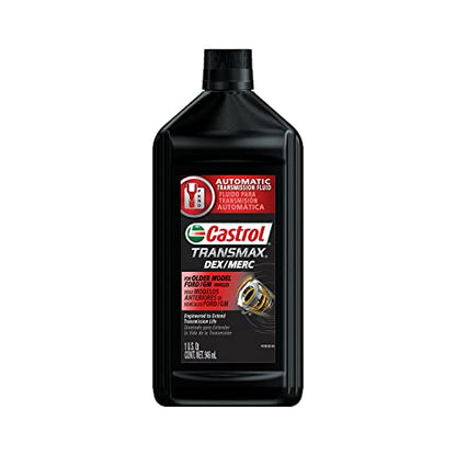 Castrol Transmax DEX/MERC Automatic Transmission Fluid, 1 Quart, Pack of 6