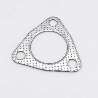 2 Inch Exhaust Gasket 3-Bolt Flange 53mm Graphite w/Fire Ring 2 Pcs - size: 2 in