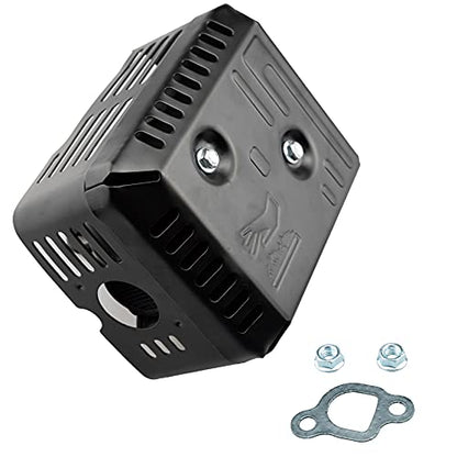 HZ Muffler Kit for Honda GX120 GX160 GX200 Engine Harbor Freight 212 173 Lifan Rato Go Kart Generac Champion 163cc 196cc 208cc Engine (Pack of 2) - size: Standard (Pack of 2)