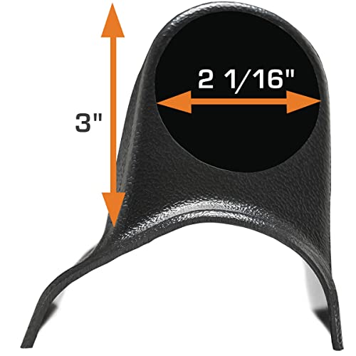 GlowShift Universal Black Dual Pillar Gauge Pod Holder
