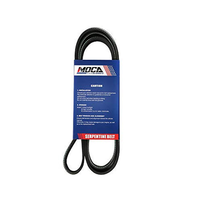 MOCA 7PK1646 EPDM Serpentine Belt Compatible with 2006-2011 for Honda Civic 2.0L, 2010-2011 for BMW X6 4.4L Accessory Drive - size: 7PK1646