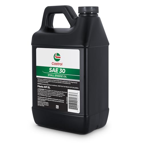 Castrol SAE 30 Small Engine Oil For 4-Cycle Engines – Protects Against Rust & Corrosion – Formulated For Air-Cooled Engines (1 48 fl oz Bottle) - size: 1 48 fl oz Bottle