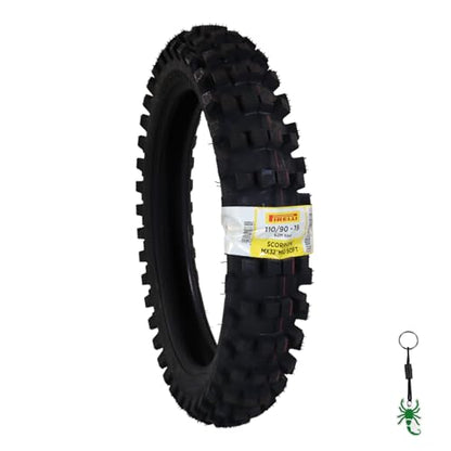 Pirelli MX32 Mid Soft 110/90-19 62M Rear Tire - DOT Dual-Sport/Enduro