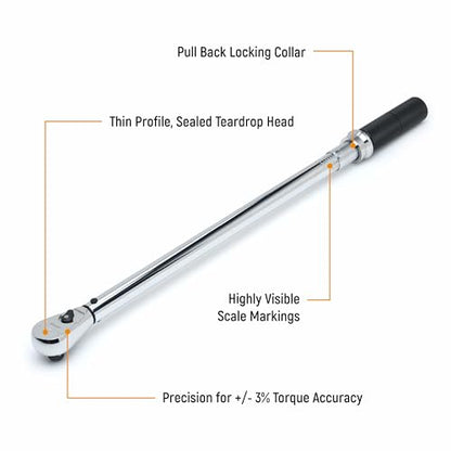 GEARWRENCH 1/2" Drive Micrometer Torque Wrench 30-250 ft/lbs. - 85066 - style: 30-250 ft/lbs