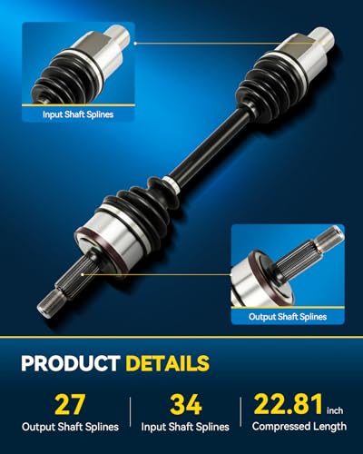 PHILTOP Front Left CV Axle Shaft Assembly for 300, Charger, Challenger - color: Front Left, size: Charger 2007-2023