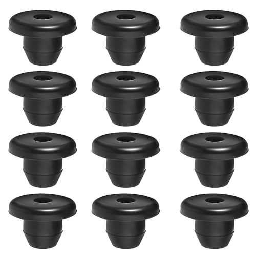 12 Pack Rubber Jack Oil Plug, Hydraulic Jack Oil Plug Flat-Head Rubber Hydraulic Filler Bung for Oil Reservoir Hole Black Jack Plugs Rubber for Oil Reservoir Filler Hole Jack Accessories