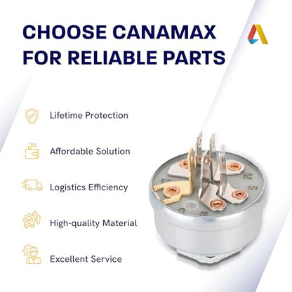 Canamax 925-0267 STD365402 Ignition Switch - 3 Positions & 5 Terminals - size: 925-0267
