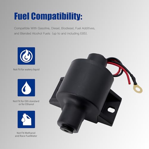 12-427 32 GPH Mighty Mite Electric Fuel Pump 12V 4-7 PSI - style: ‎12-427