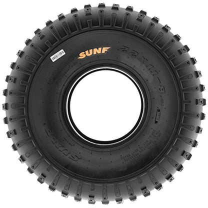 SunF ATV Tires 25x12-9 25x12x9 Loose Terrain Hardpack 6 PR Tubeless - A011 - size: 25x12-9