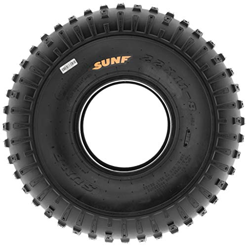 SunF A011 Sport XC ATV Go-Kart Tire 16x8-7, 6 PR, Square-Knobby Tread, Tubeless - size: 16x8-7