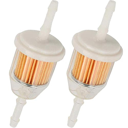 25 050 22-S Inline Fuel Filter Am116304 for John Deere Kohler Gy20709 120-436 1/4 Inch and 5/16 Inch Fuel Line Replaces 71-5960 120-436 GY20709 38666 149-2206-01 21541500 98021（2Pack）