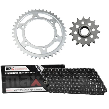 Max Motosports Black O-Ring Chain Sprocket Kit Fits Yamaha MT09 XSR900 - color: Black