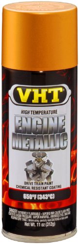 VHT SP404-6PK Engine Metallic High Heat Spray Paint – Gold Flake – 11 oz. Aerosol Can, 6-Pack