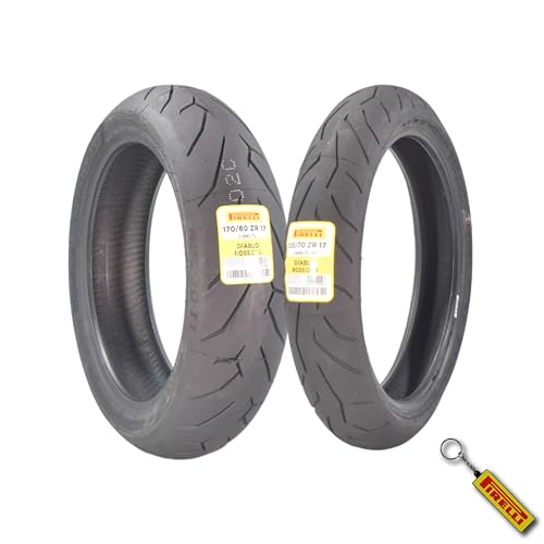 Pirelli Diablo Rosso II Motorcycle Tire Set 120/70 ZR17 & 170/60 ZR17 - size: 120/70ZR17; 170/60ZR17
