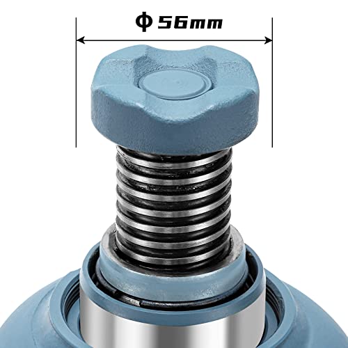 BAOSHISHAN 12 Ton Double Ram Bottle Jack 9.25" to 23.23" Lift Range - size: 12 Ton (High Lift)