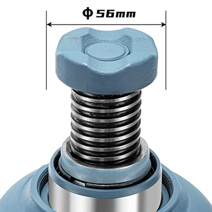 BAOSHISHAN 12 Ton Double Ram Bottle Jack 9.25" to 23.23" Lift Range - size: 12 Ton (High Lift)