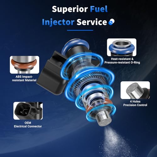 6Pcs Fuel Injectors Fit for Dodge Ram Jeep Chrysler 0280158233 - size: 0280158233