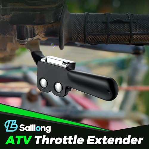 Saillong 2 Pack ATV Throttle Extender Black - color: Black