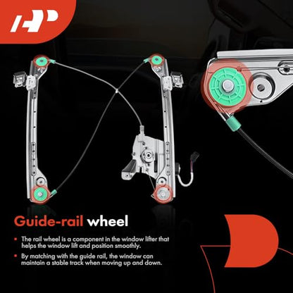 A-Premium Front Passenger Side Power Window Regulator with Motor (2-Pin) - style: Front Passenger (RH)