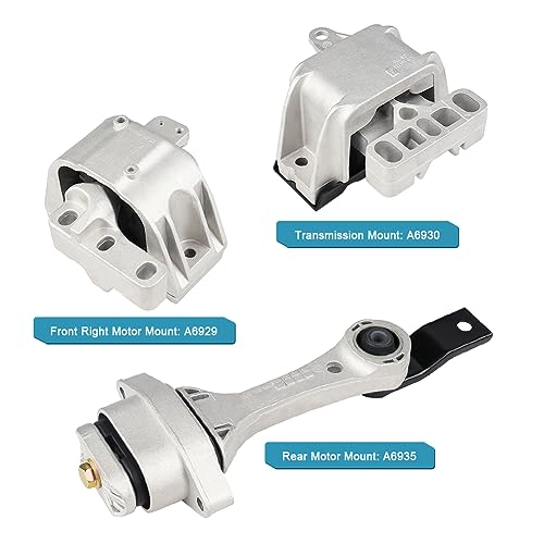 Engine Mount Trans Motor Kit Replacement for Volkswagen Beetle 1.8L 2.0L - size: 3PCS-Compatible with OE# A6929 A6930 A6935
