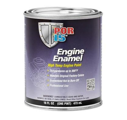 POR-15 Engine Enamel, High Temperature Engine Paint, 16 Fluid Ounces, Hi Po Yellow - color: Hi Po Yellow, size: 16 fl oz