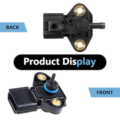1PC Fuel Pressure Regulator Sensor, OEM 0261230093 Replacement for Fuel Injection System, Compatible with Ford F-150 Explorer Mustang, Lincoln Mercury Mazda (Black)