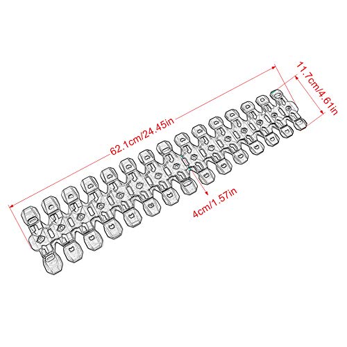 Worldmotop Motorcycle Heat Shield Cover for All Off Road ATV Dirt Bike(Long+Short) - size: Long+Short