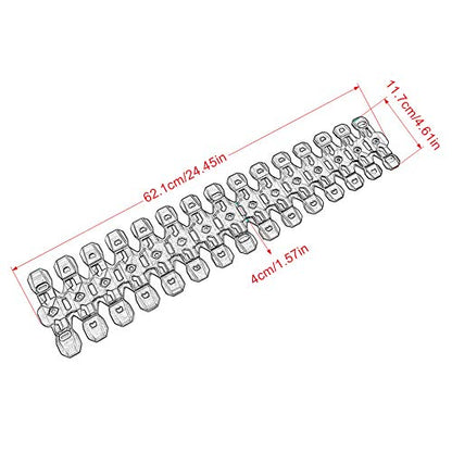 Worldmotop Motorcycle Heat Shield Cover for All Off Road ATV Dirt Bike(Long+Short) - size: Long+Short