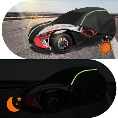 Full Cover fit for Polaris Slingshot with Roof, 420D Cloth Windshield Cover - size: for Polaris Slingshot with Roof