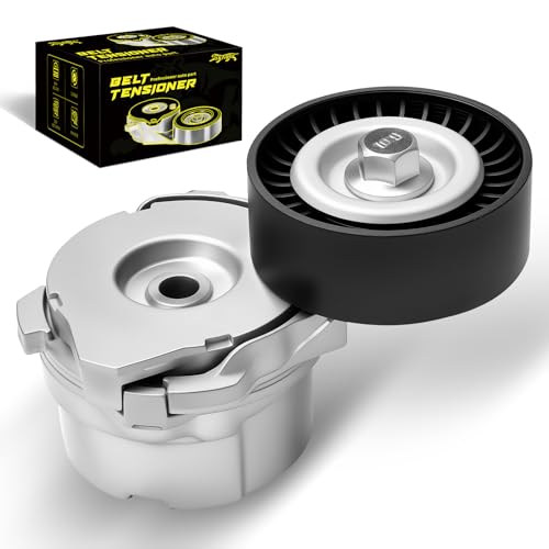 Oktiger 39298 Belt Tensioner Assembly with Pulley Fit for Ford F150 2011 2012 2013 2014 2015 2016 2017, Mustang 2011 2012 2015 2016 2017, 5.0L V8 Tensioner, OE # BR3E6B209HC, BR3Z6B209B, BR3Z6B209H - size: 39298