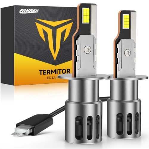 Termitor H1 Bulbs, 140,000LM, True 1:1 Halogen Size, 6500K Cool White,No Adapter Required, 3-Min Install, Up to 85,000 Hours, Pack of 2 - color: H1-H1LL