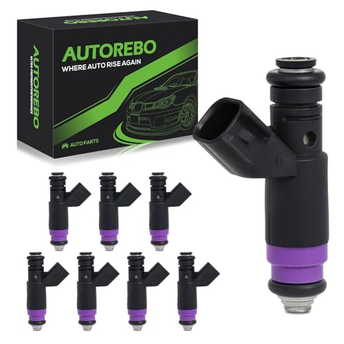 Fuel Injectors Set of 8 RL032713AB Compatible with Dodge Ram 1500/Ram 2500/Ram 3500 2004-2008, Durango 2004-2009, Compatible with Chrysler Aspen 2007 2008, 5.7L # FJ482 53032713AA FI11367S 53032713AB - size: FJ482