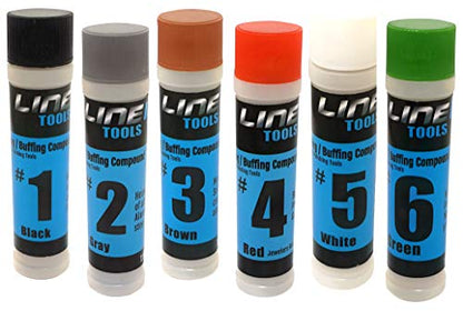 6pc Metal Polishing Compound Set, 4oz Buffing Bars for All Metals, Rouge - size: 6 Pack, Large