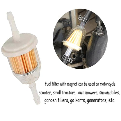 Fuel Filter 1/4", 5/16" Inner Diameter fits John Deere Compact Utility 1023E 1025R 1026R