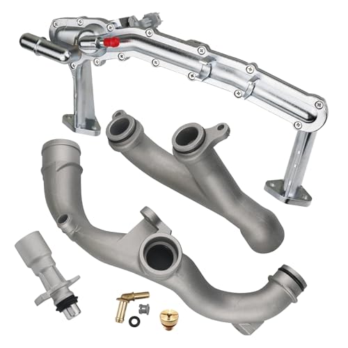 Upgraded Metal Coolant Water Pipe System Kit Compatible with Land Rover Range Rover Sport LR4,Jaguar XF XJ XE 3.0L V6 Replaces LR075991 LR092992 LR028136 LR049990 - size: Coolant Water Pipe System Assy